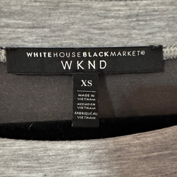 White House Black Market Heather Gray Women's Sweater - Picture 2 of 6